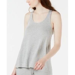 Alfani Super Soft Knit Pajama Tank Top Pearl Gray
